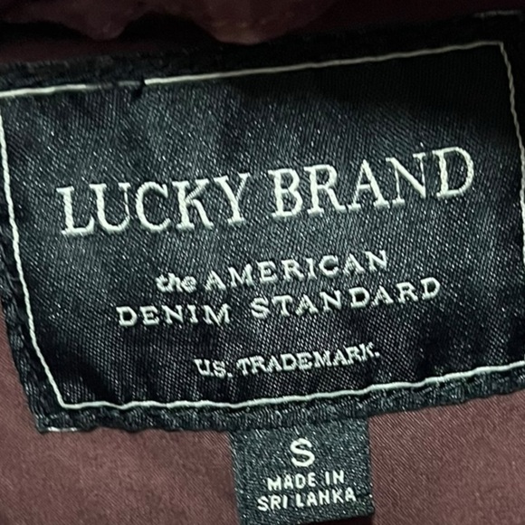 Lucky Brand Cotton Utility Canvas Field Military Denim Jacket Size Small - Picture 10 of 12